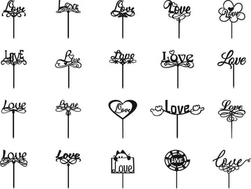Love And Wedding Cake Toppers Laser Cutting