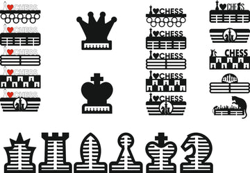 chess medal laser cutting