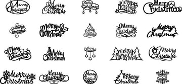 christmas cake topper laser cutting