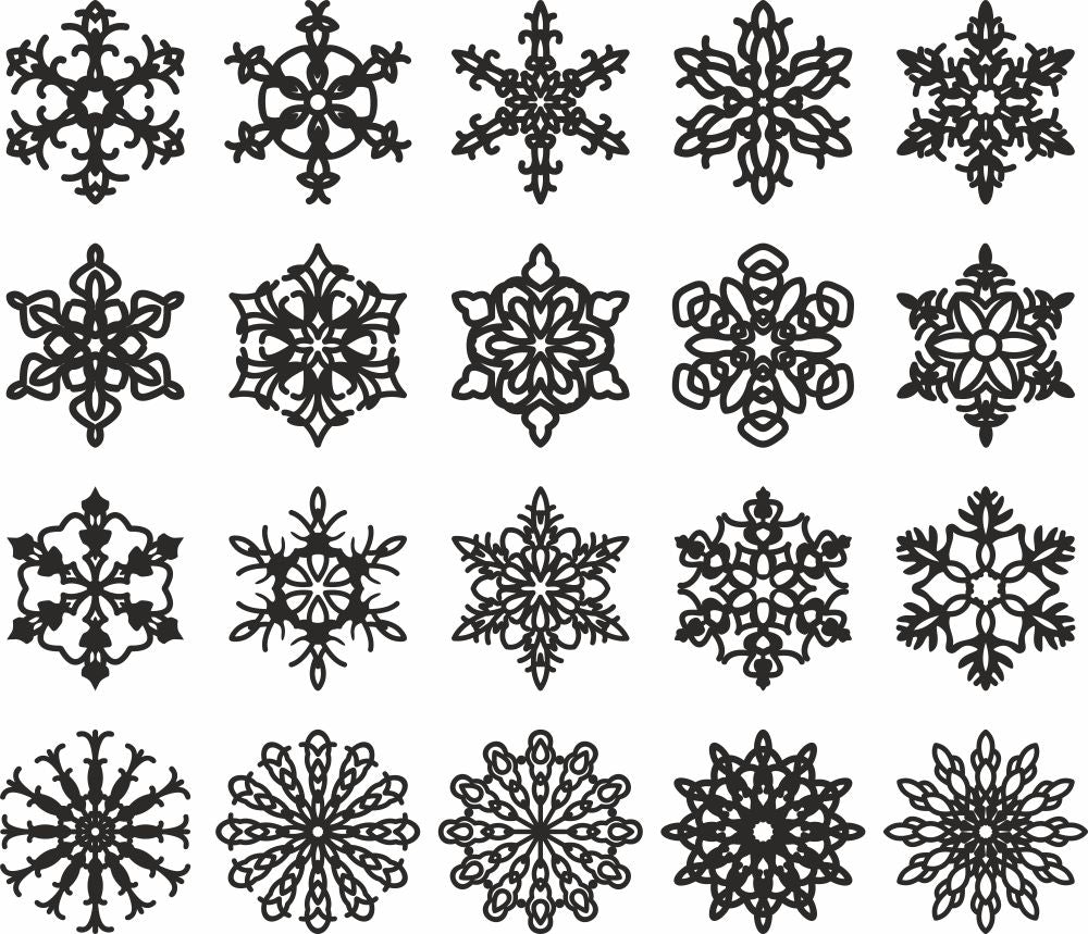 christmas glowforge vector files