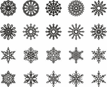 Christmas Svg Laser Cutting Snowflake Beautiful Ornaments