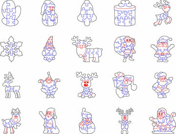 christmas model glowforge svg