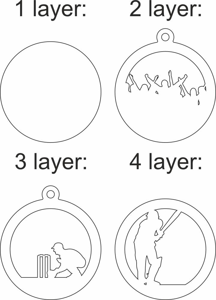 cricket laser cutting template