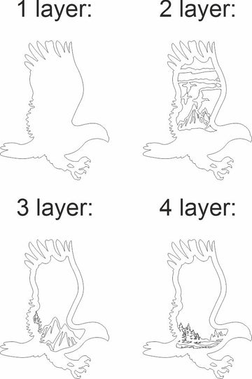 eagle wall laser cutting panel
