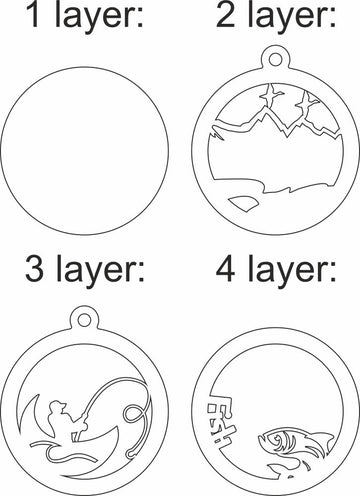 fisherman layers decoration