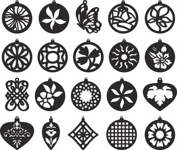 Christmas Floral Tree Decor Svg Files For Cnc Laser Cutting