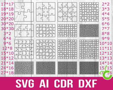 Jigsaw Puzzles Svg File For Cricut And Laser Cutting
