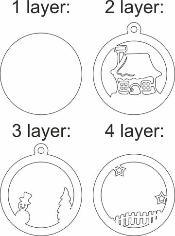 laser cut ornament template
