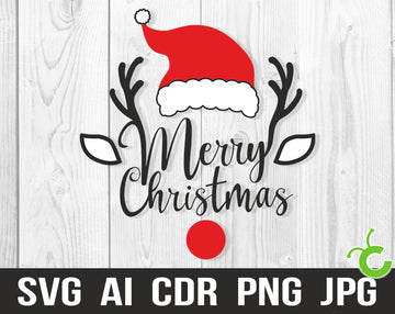Merry Christmas Svg Digital Cut File For Cricut And Silhouette