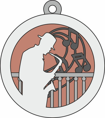 Music Svg Christmas Bundle Ornament For Silhouette And Glowforge