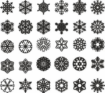 Cnc Glowforge Christmas Snowflakes Ornament Files For Glowforge