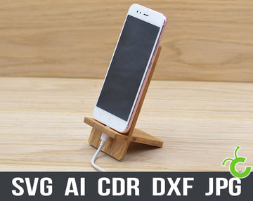Cellphone Stand Cdr File For Laser Cutting And Glowforge