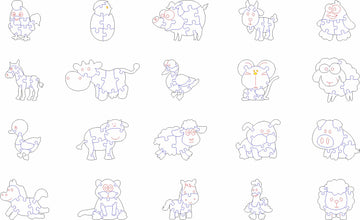 Svg Puzzle File For Making Wooden Toy Children Animal