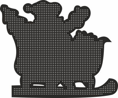 santa christmas tree decoration