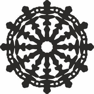 snowflake christmas bundle vector cdr