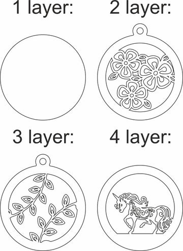 unicorn multilayer cricut svg files