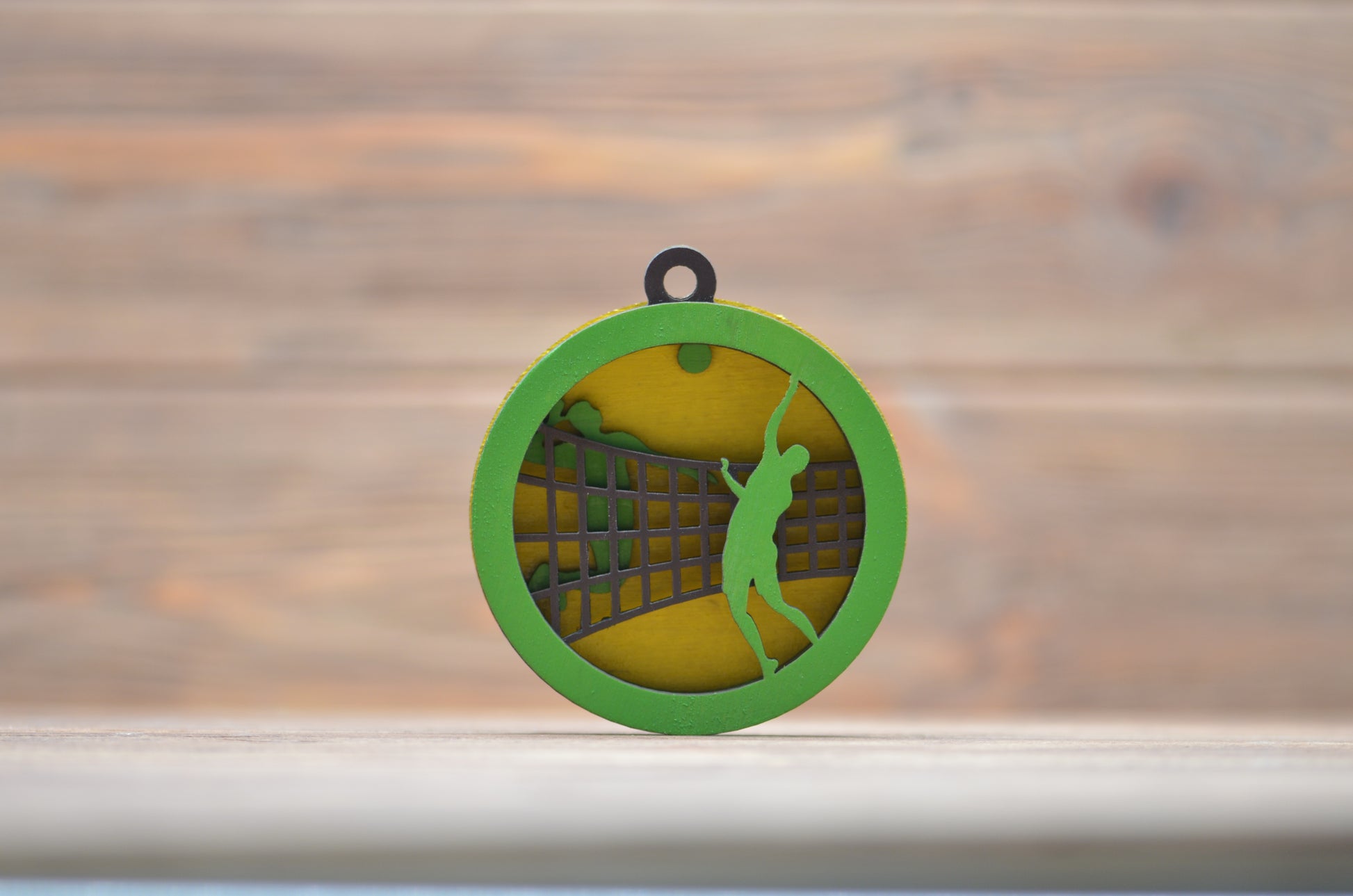 volleyball laser cutting christmas design