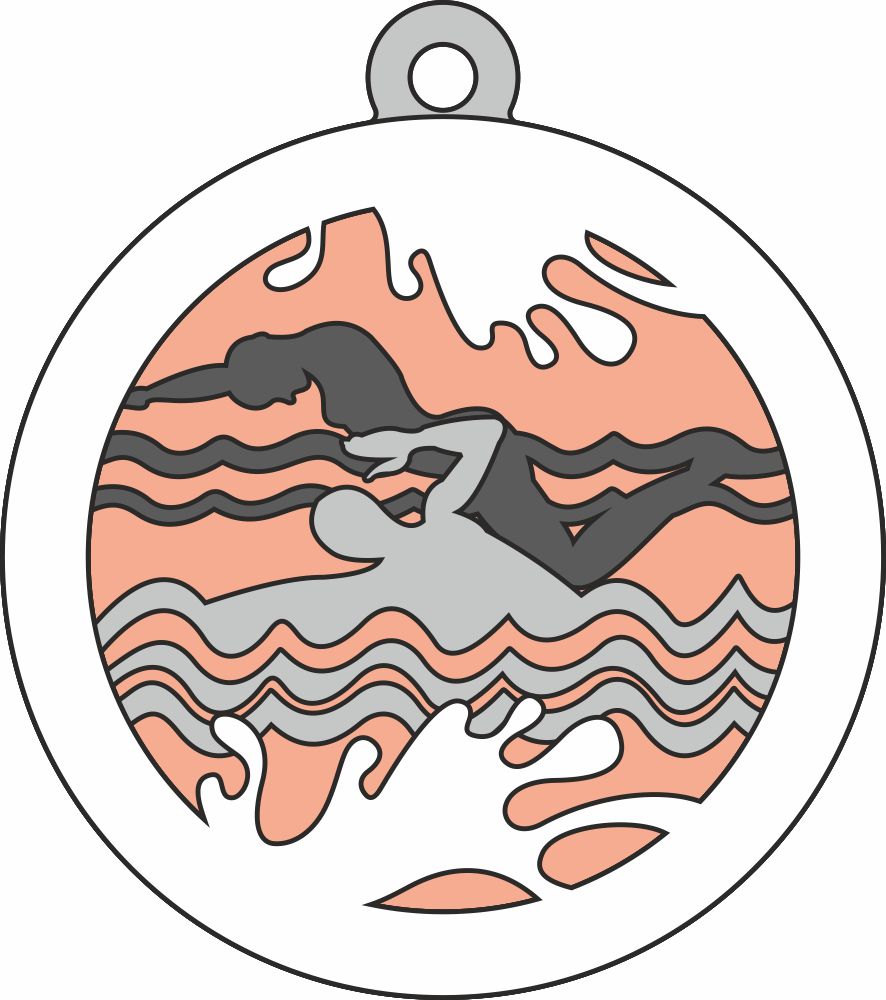 water polo swim svg