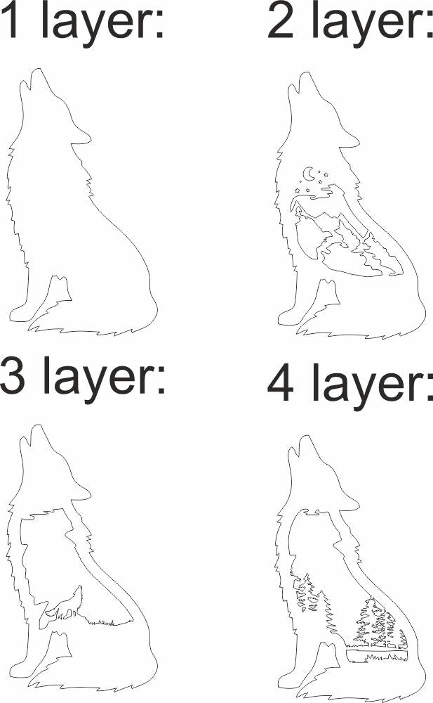 wolf glowforge svg files