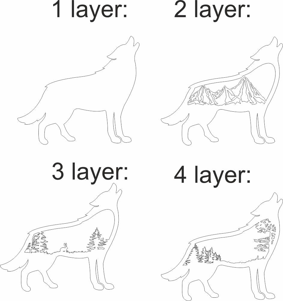 wolf mutilayer glowforge home idea