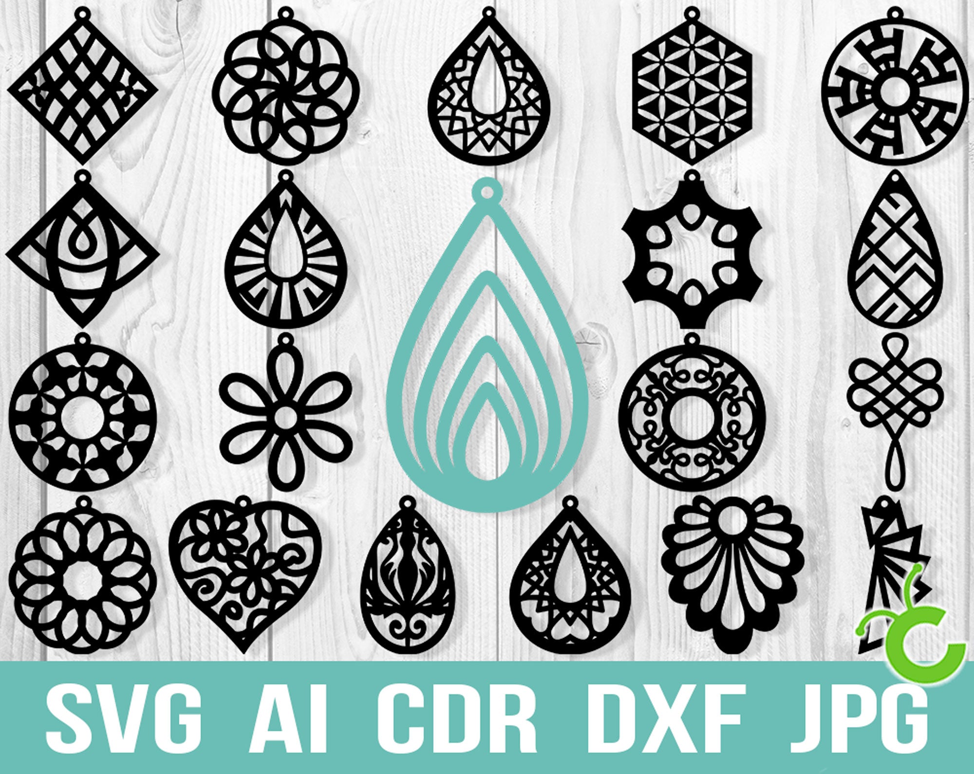 Earring Svg Laser Cutting Files Earring Svg Laser Cutting Files