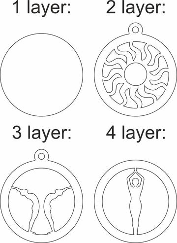 yoga multilayer cricut file