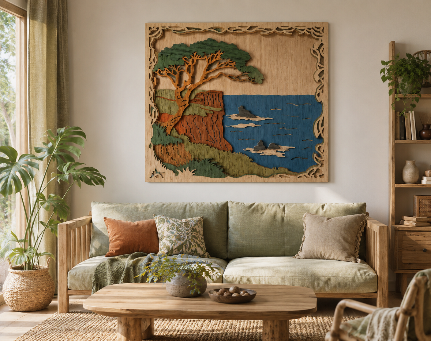 3D-Ocean-Seascape-Landscape-Laser-Cut-Wood-Design