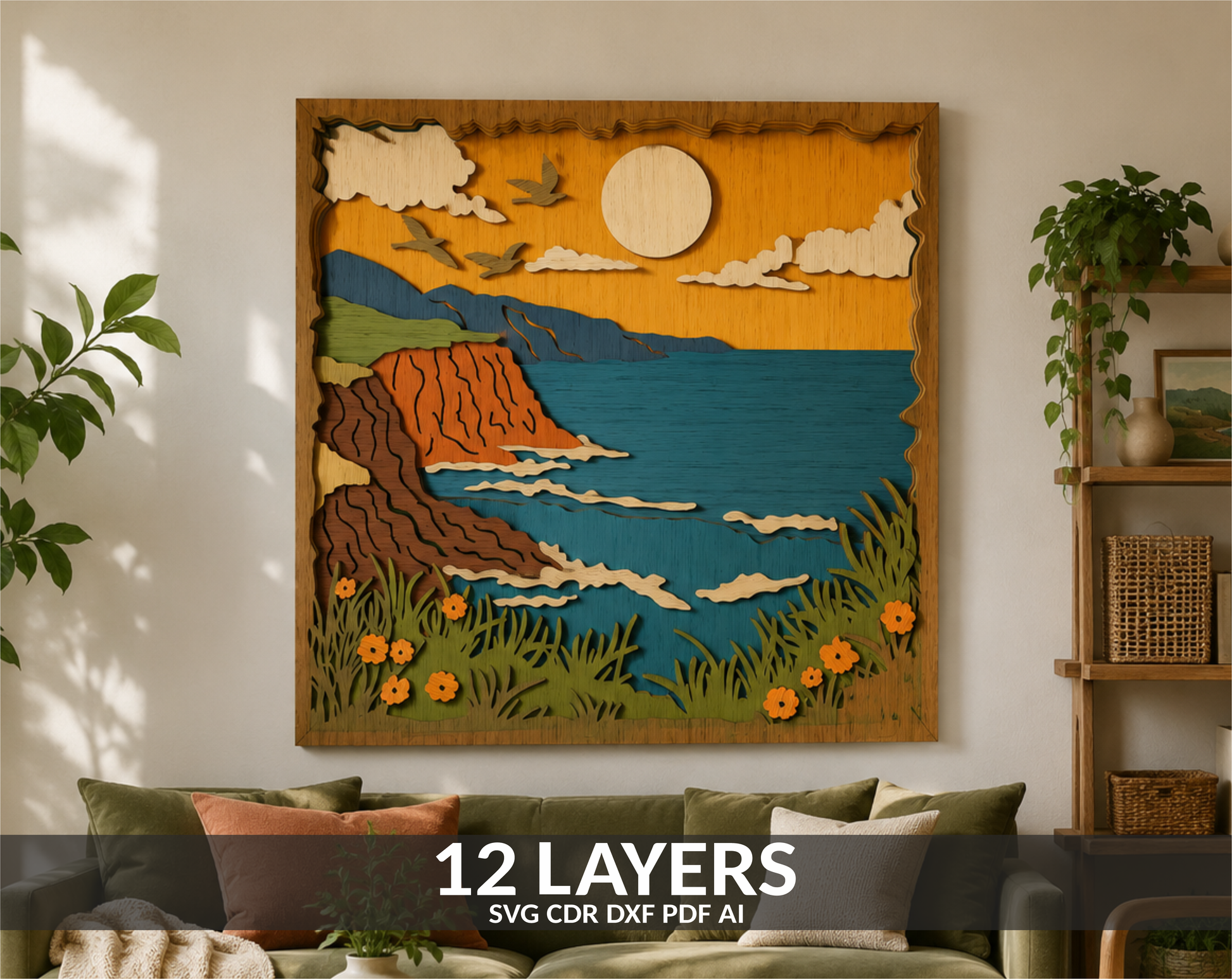 3D-Ocean-Waves-Seascape-Layered-SVG-Laser-Cut
