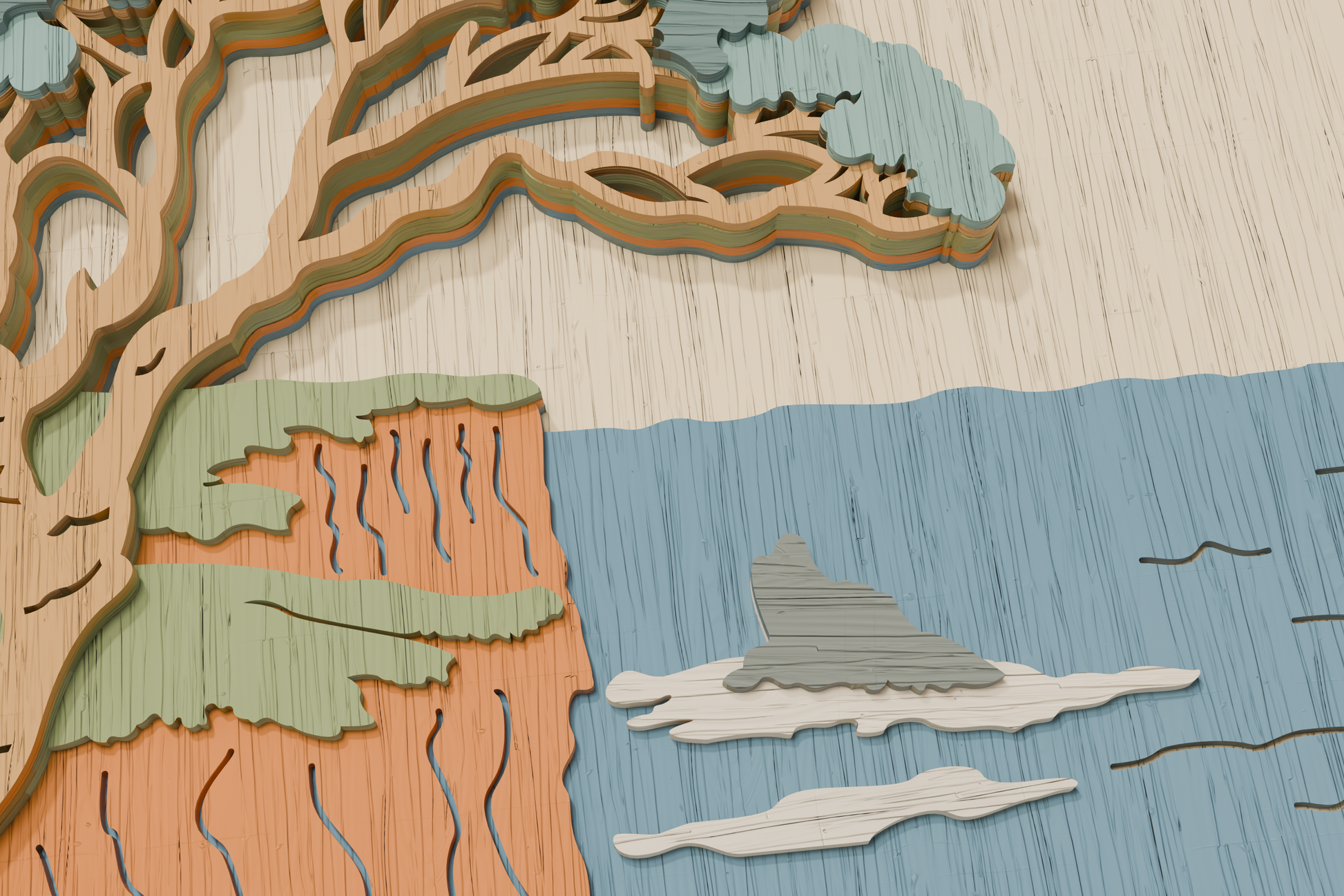 3D-Shadowbox-Coastal-Seascape-Template-SVG