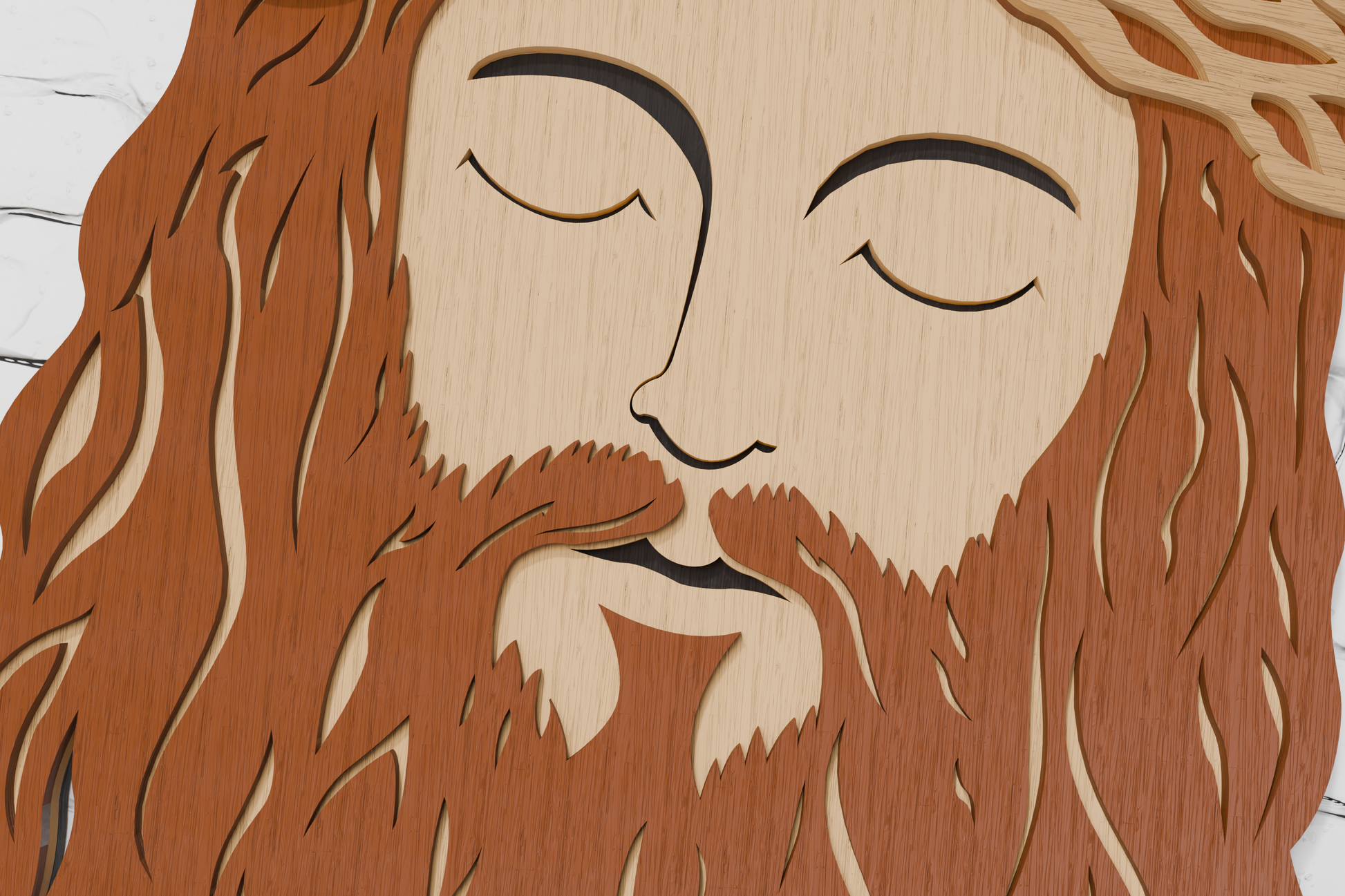 3D-Shadowbox-Jesus-Head-Template-SVG