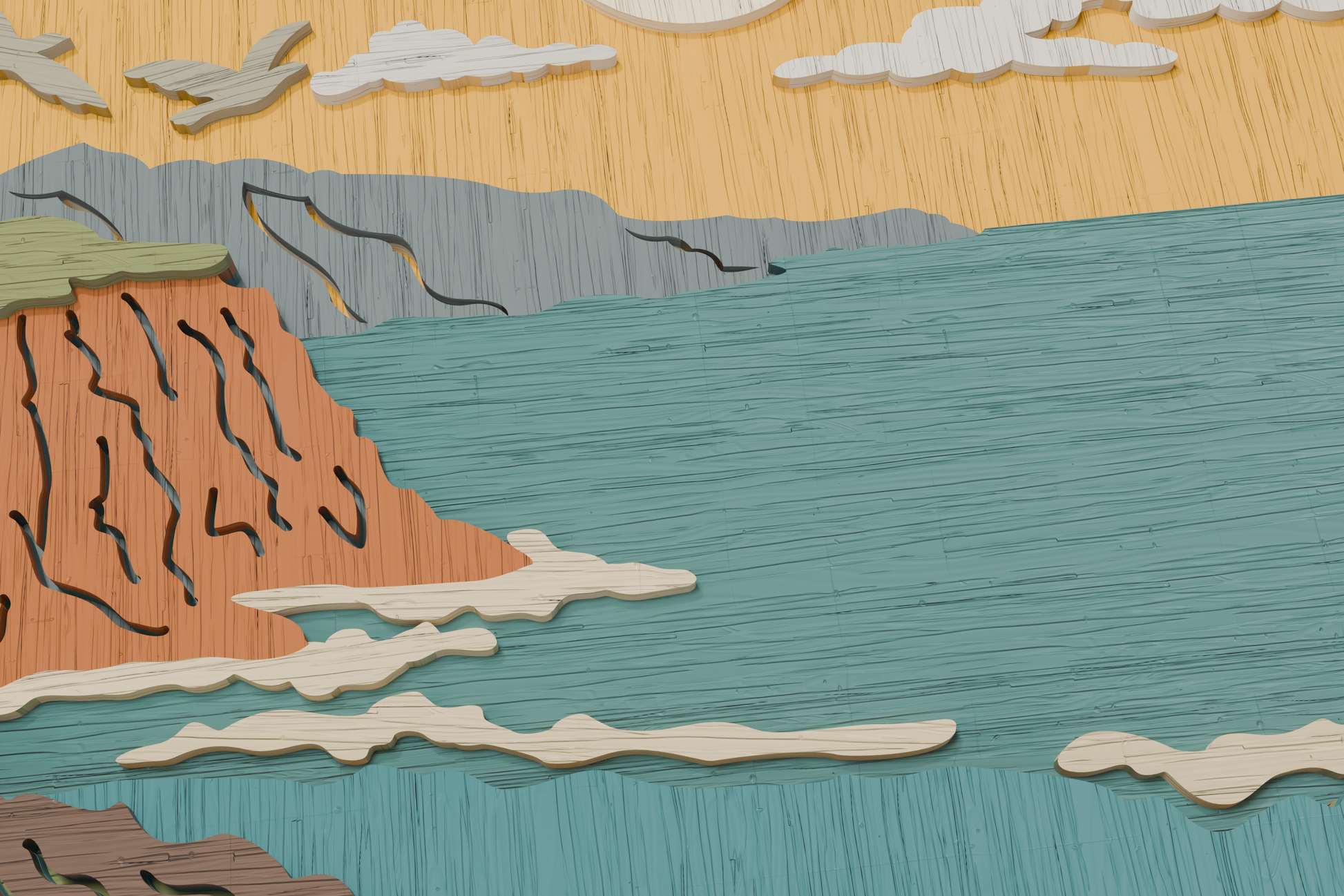 3D-Shadowbox-Ocean-Seascape-Template-SVG