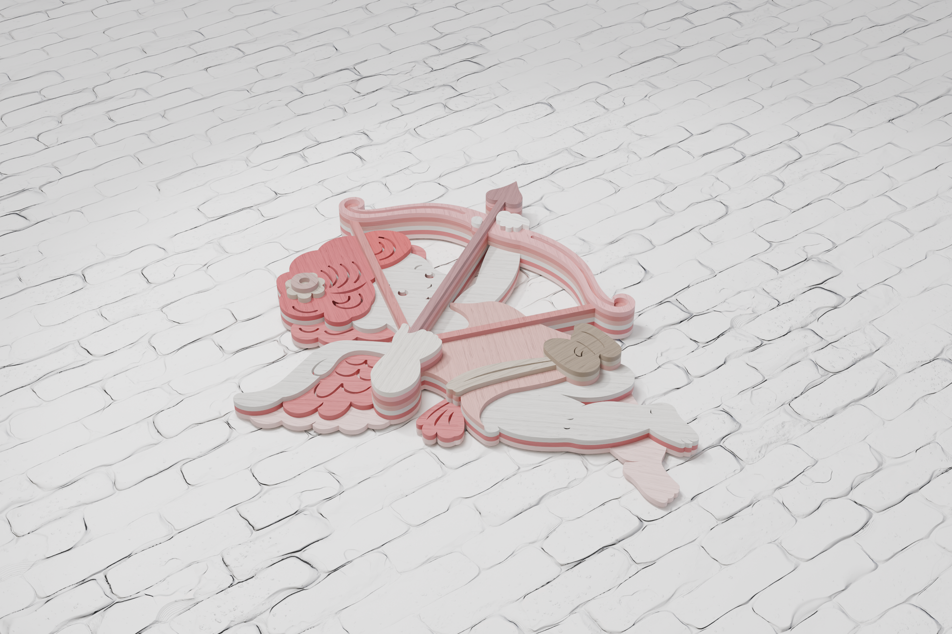 3D layered Cupid for xTool laser

