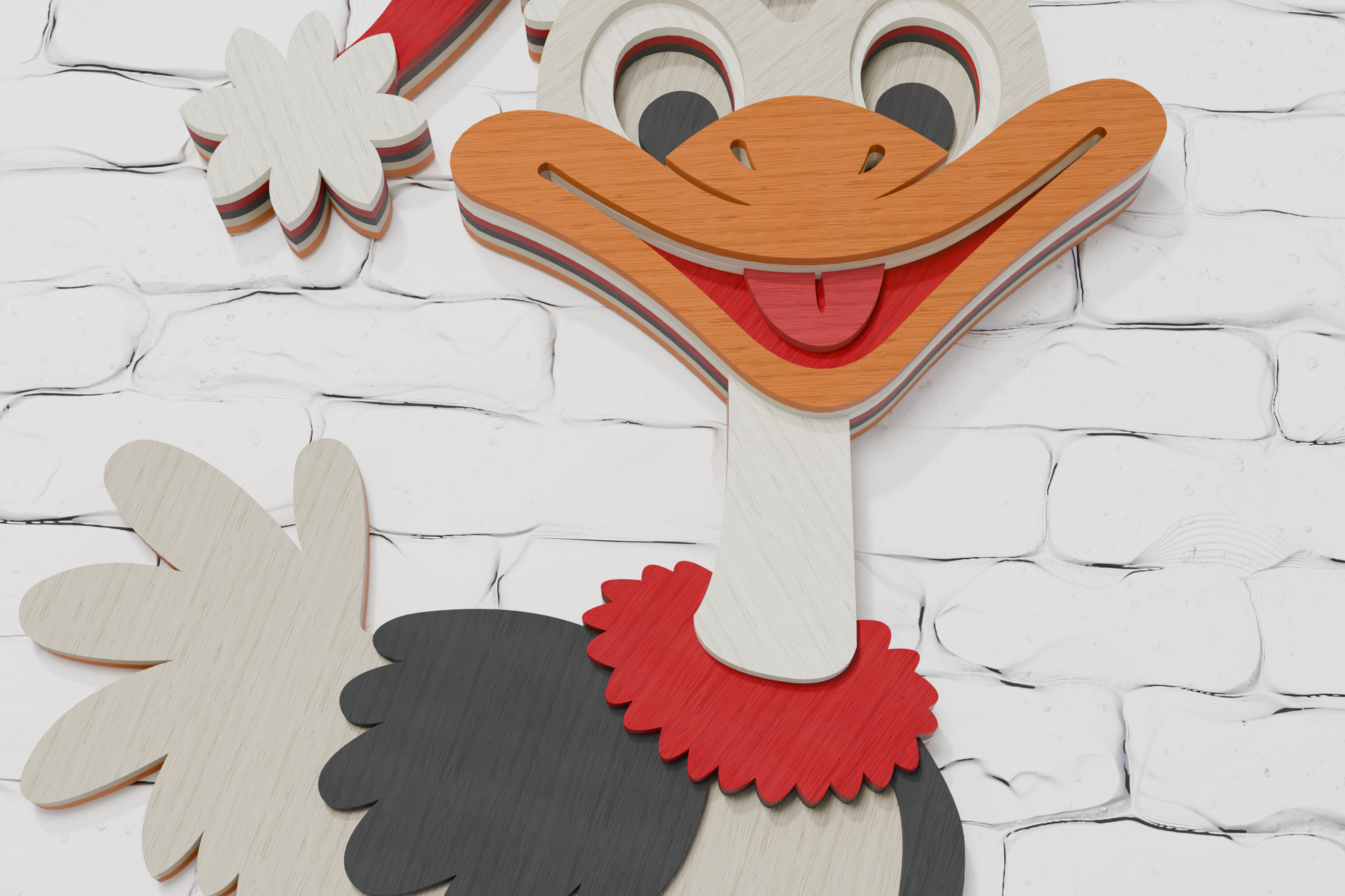 3d-christmas-ostrich-multilayer-cut-file-instant-download