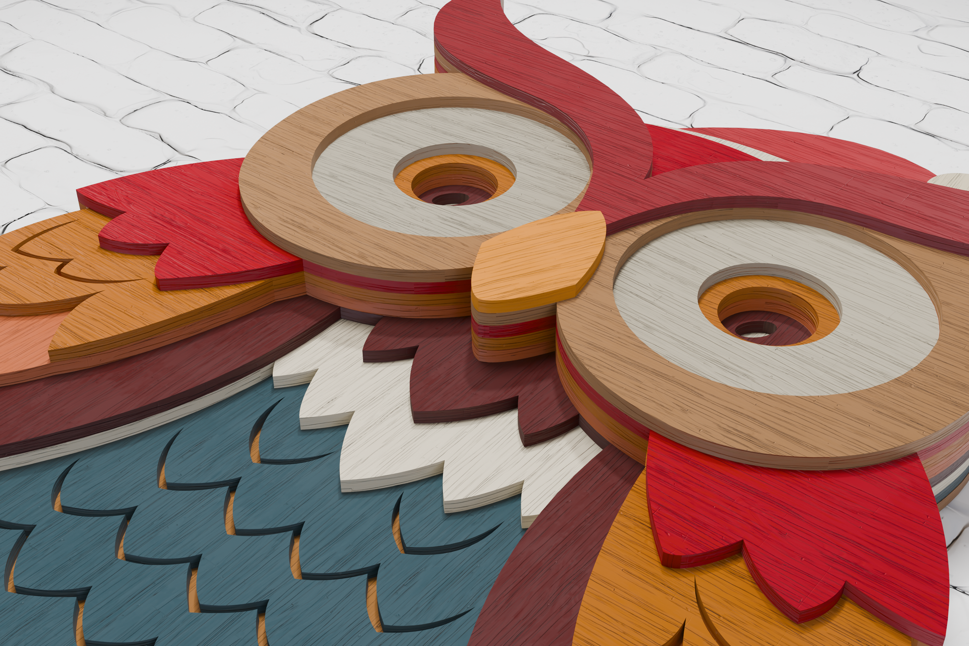 3d-christmas-owl-shadow-box-laser-cut-template-pdf