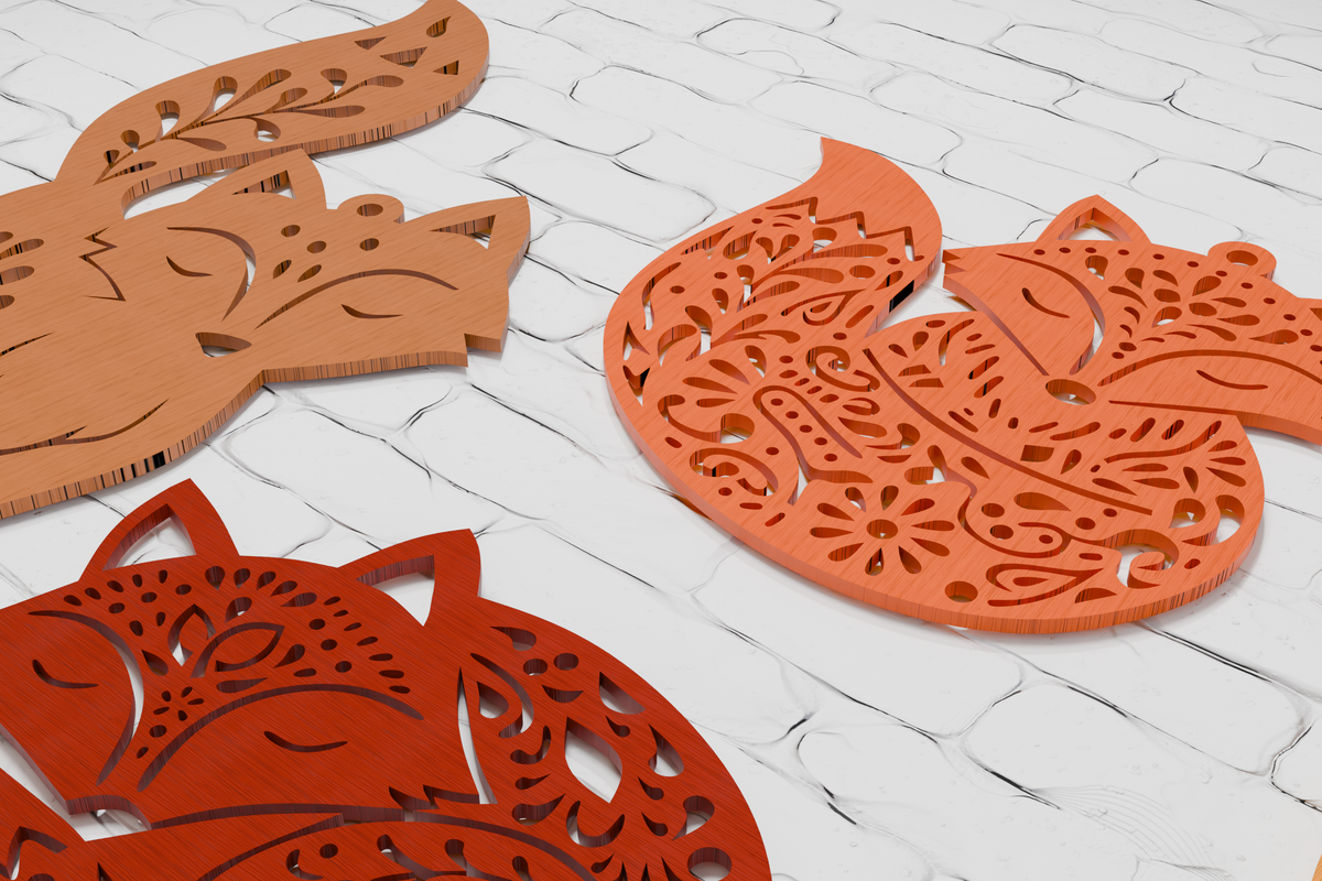 3d-fox-christmas-shadow-box-laser-cut-template-pdf