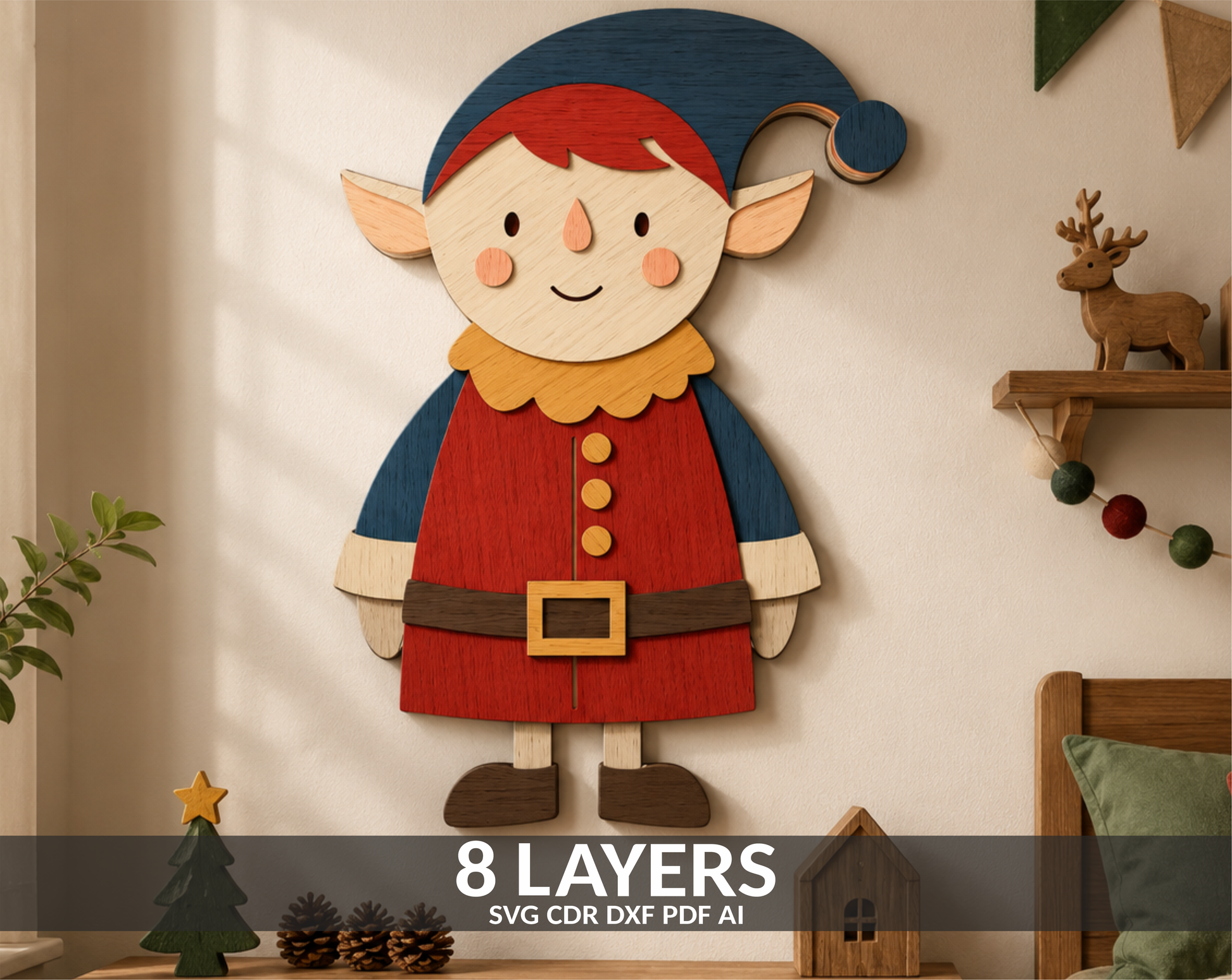 3d-layered-christmas-elf-svg-laser-cut-file-wood-craft