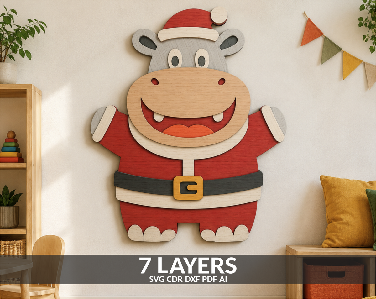 3d-layered-christmas-hippo-svg-laser-cut-file-wood-craft