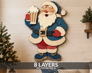 3d-layered-santa-drinking-beer-svg-laser-cut-file-wood-craft