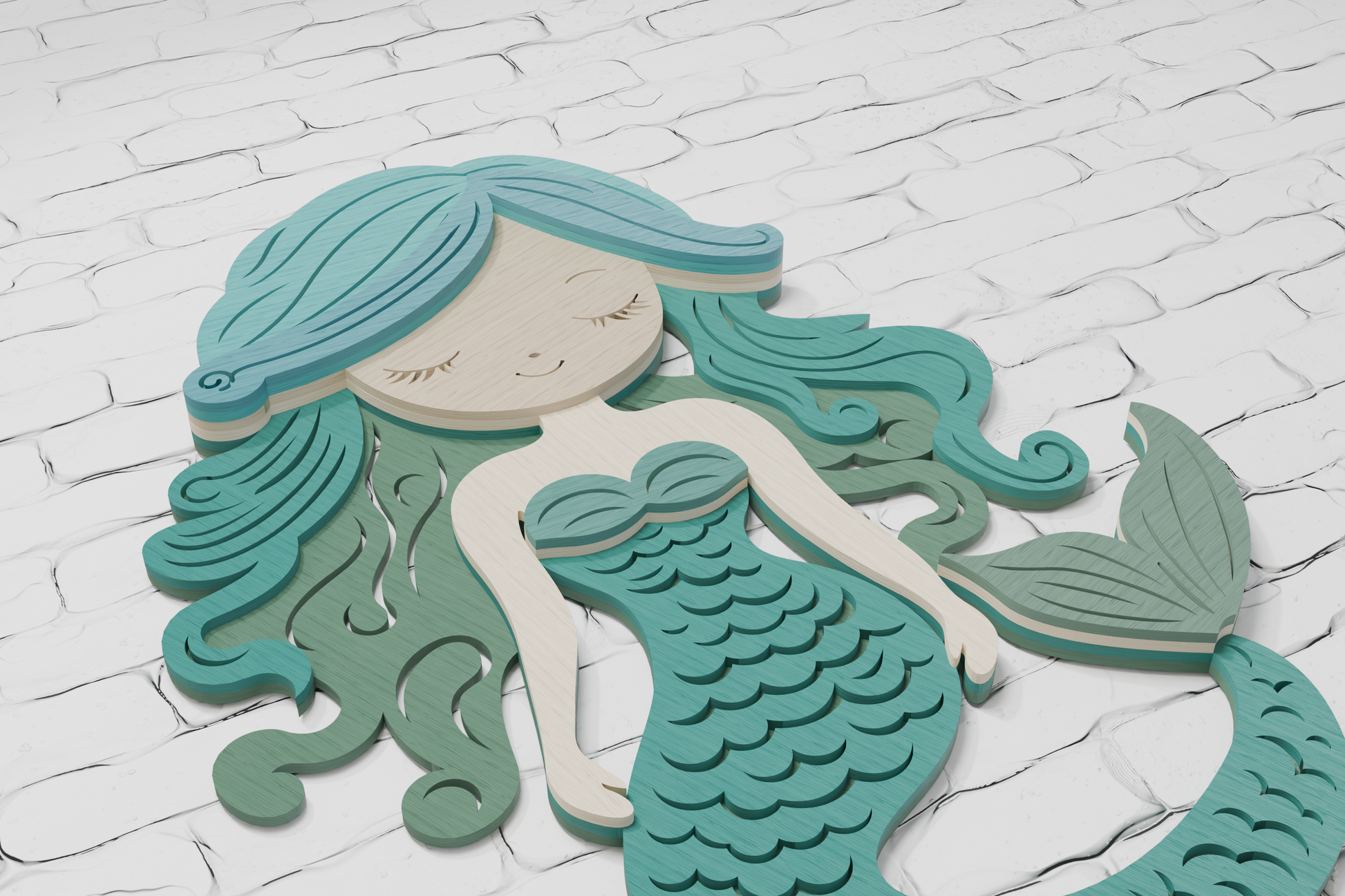 3d-mermaid-multilayer-cut-file-instant-download