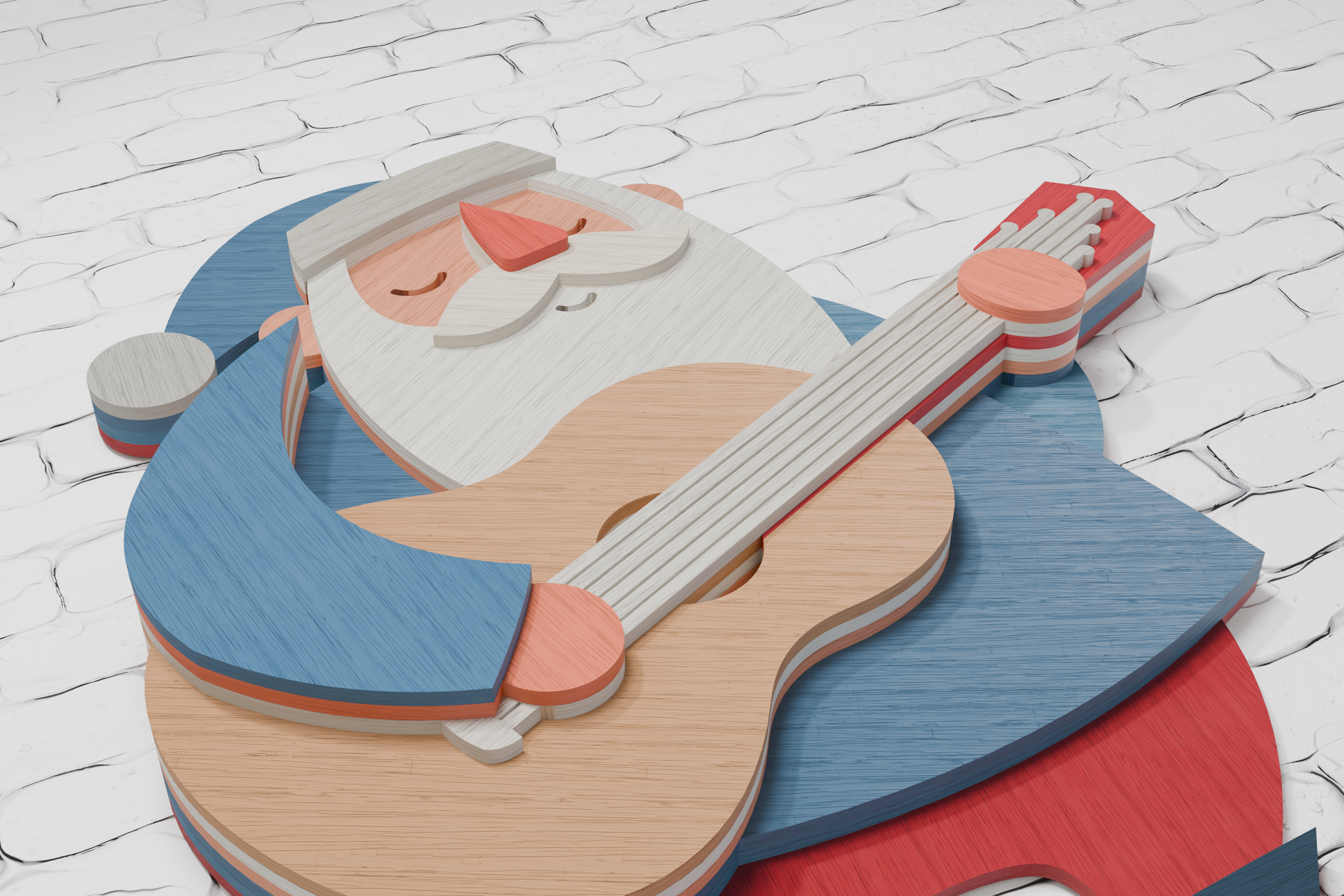 3d-santa-playing-guitar-multilayer-cut-file-instant-download