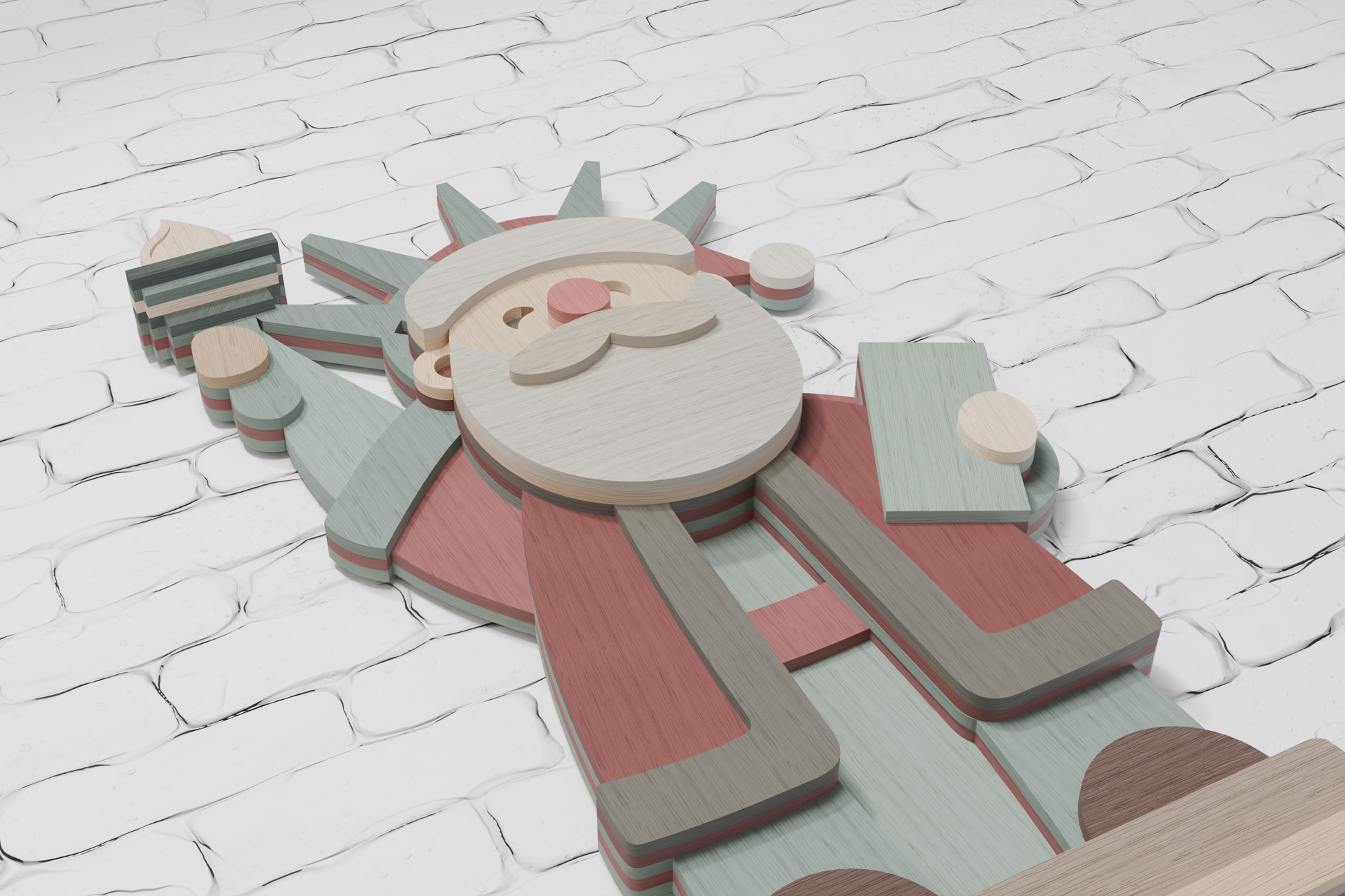 3d-santa-statue-of-liberty-multilayer-cut-file-instant-download