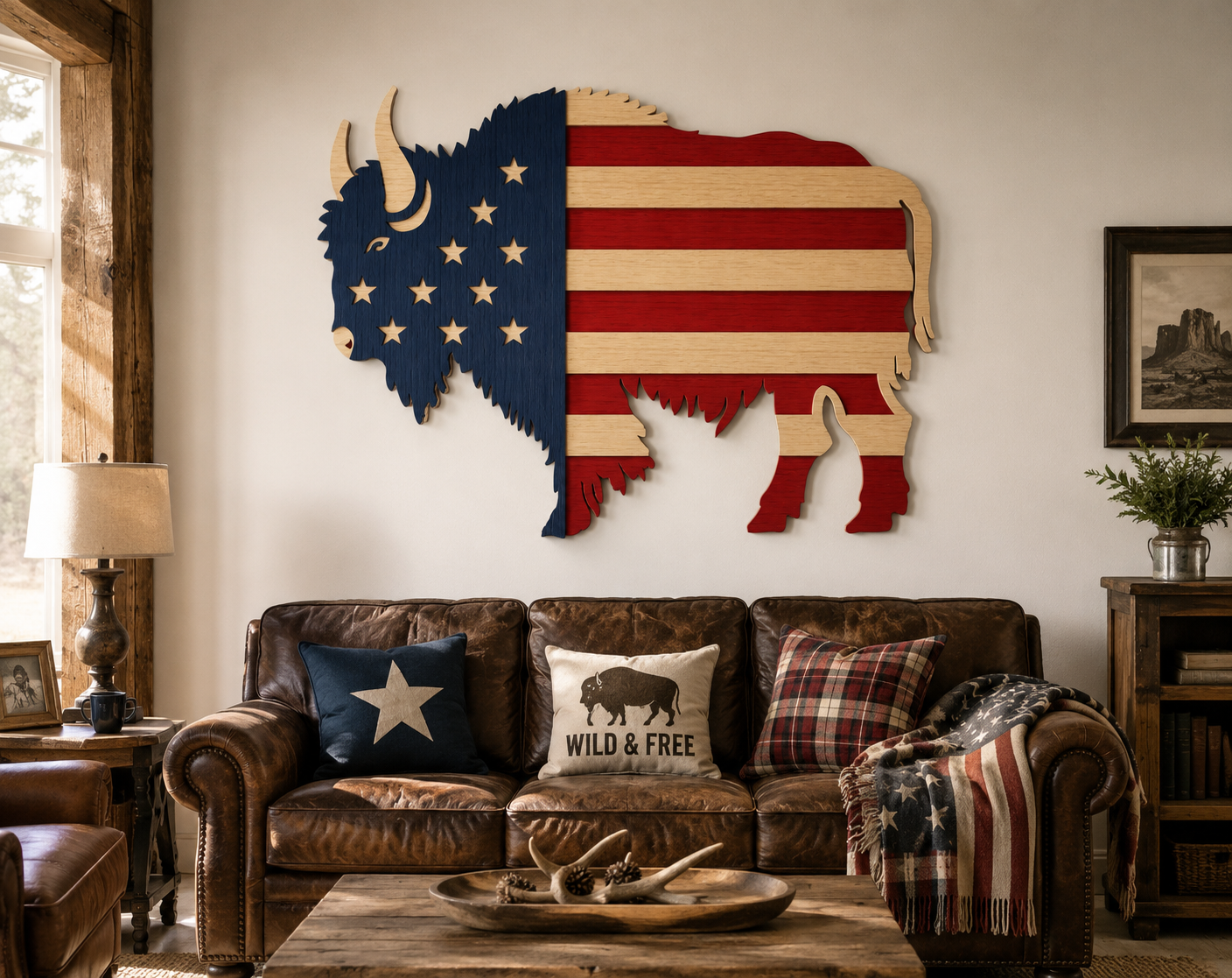American Buffalo Papercraft SVG
