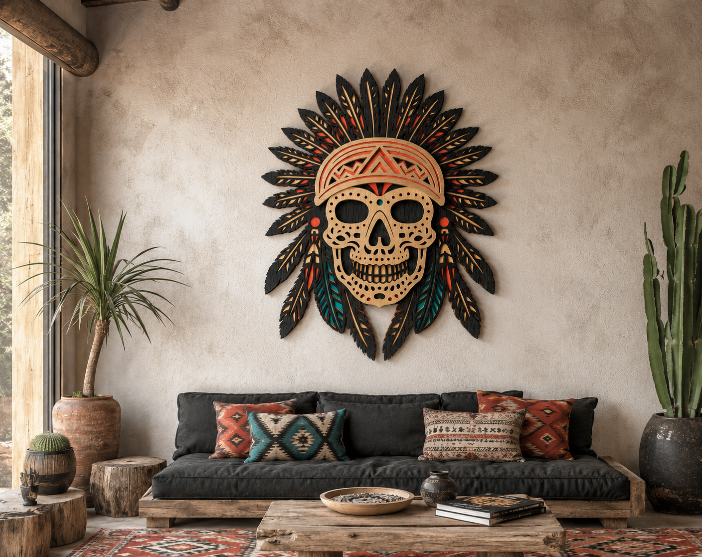 American skull SVG bundle with DXF and CDR formats

