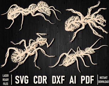 Ant Tree Style SVG Files | Insect-Themed Laser Cut Templates for Home Decor and Wall Art