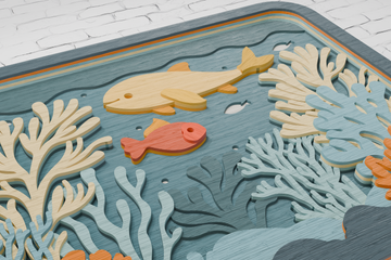 Aquarium SVG for cardboard and wood cutting

