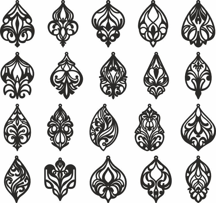 Art nouvea cricut earrings design