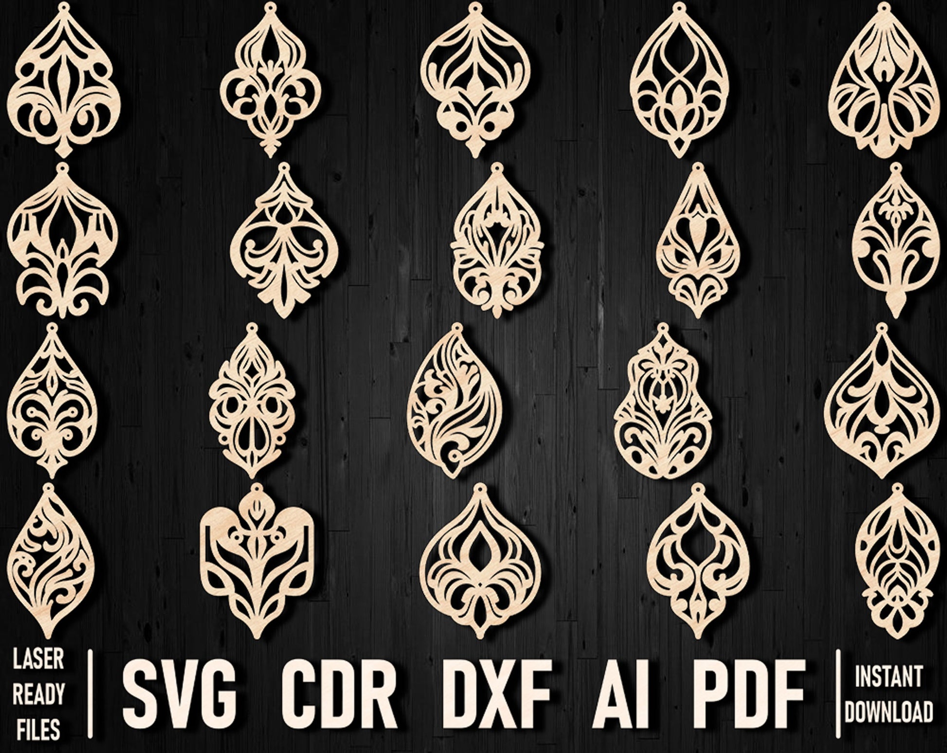 Art nouvea laser cut svg design