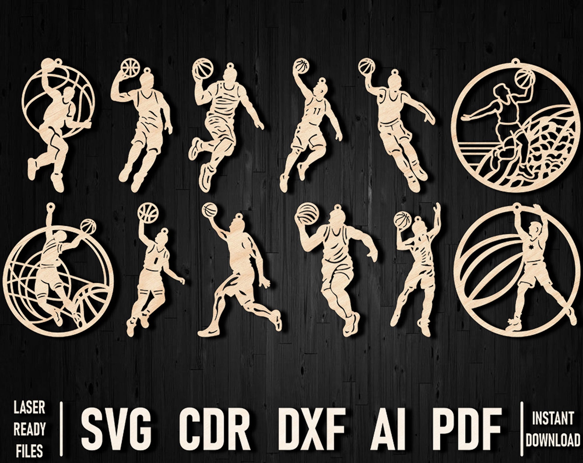 Basketball player christmas ornaments