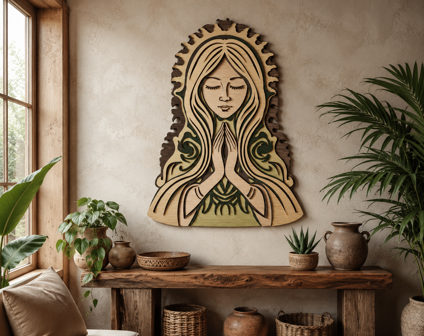 Blessed Mother Mary Digital Gift SVG
