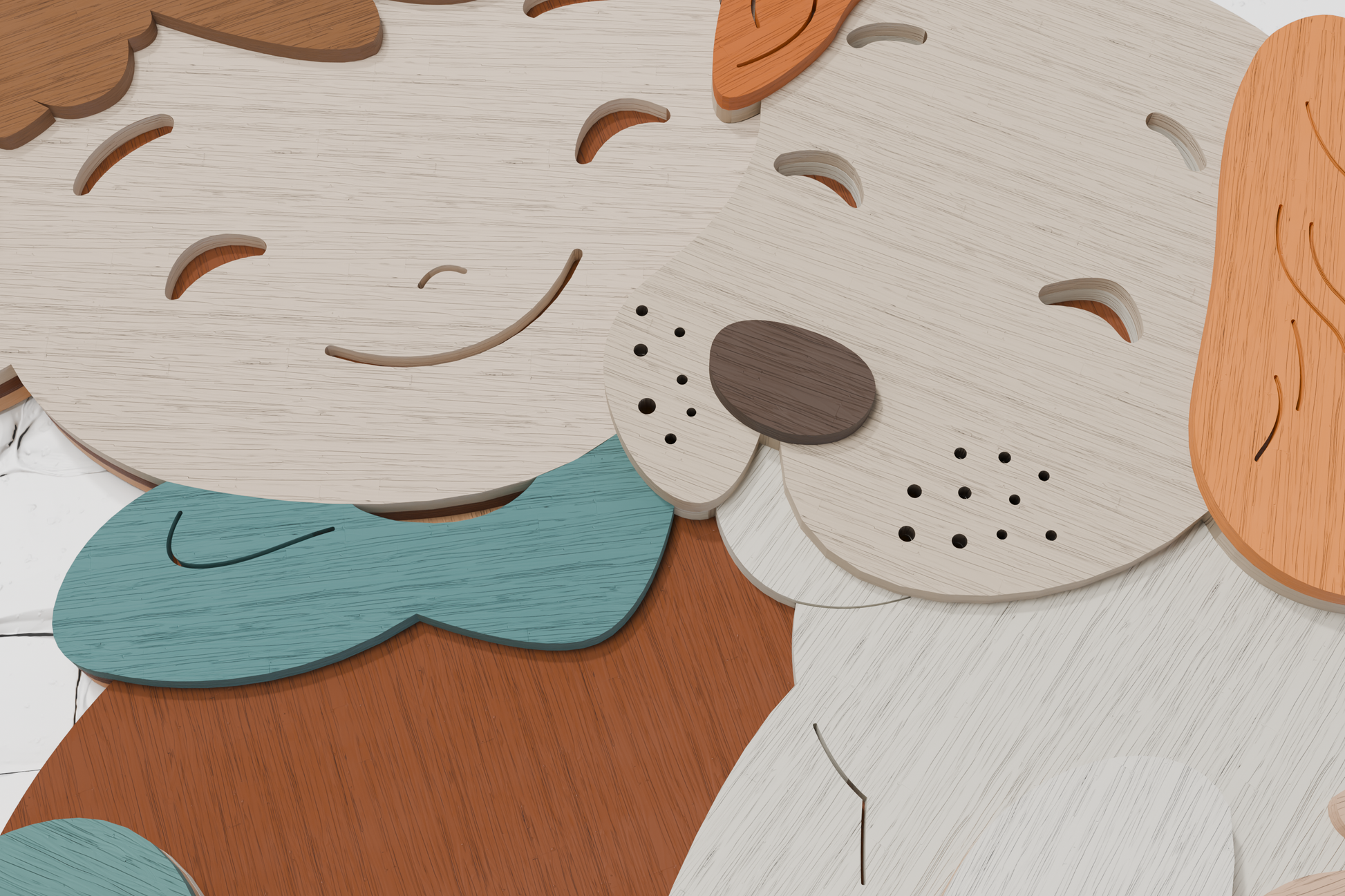 Boy and dog mandala shadow box PDF DXF CDR AI

